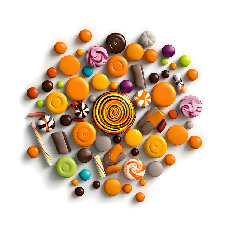 Colorful Halloween Candies