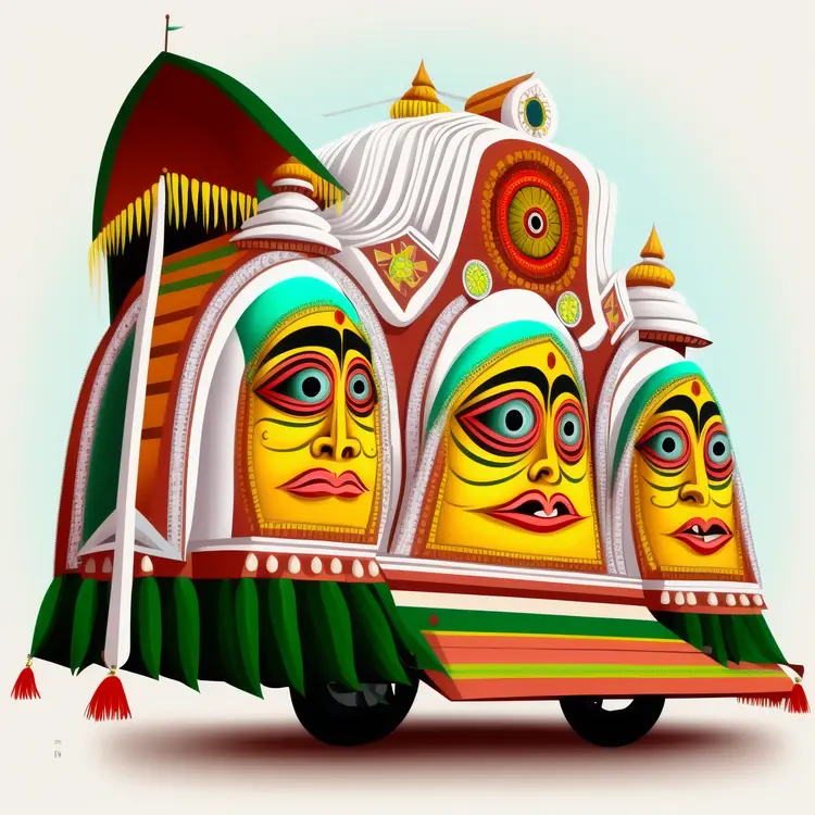 Colorful Chariot for Ratha Yatra Festival