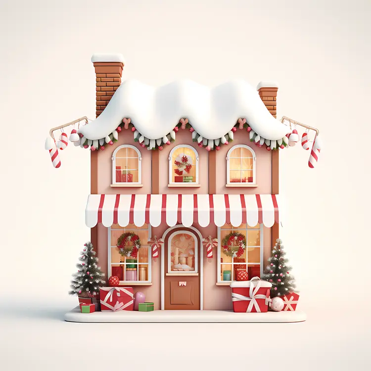 Small cute doodle house