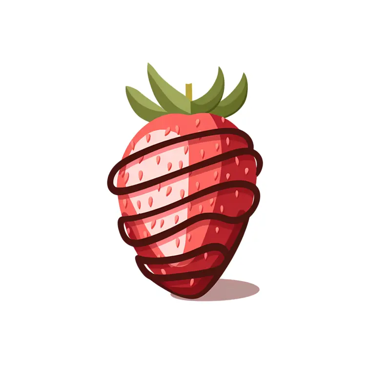 Strawberry with Chocolate Swirl