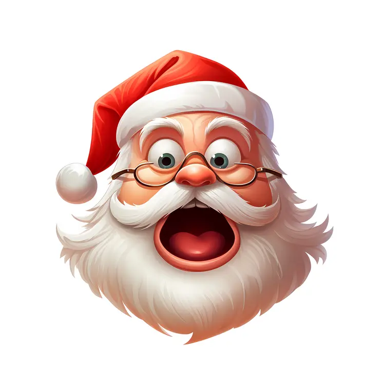 Cheerful Santa Claus Cartoon