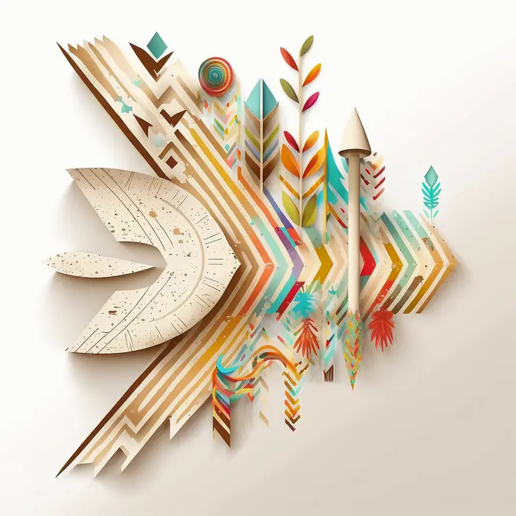 Colorful Abstract Art with Geometric Shapes and Patterns