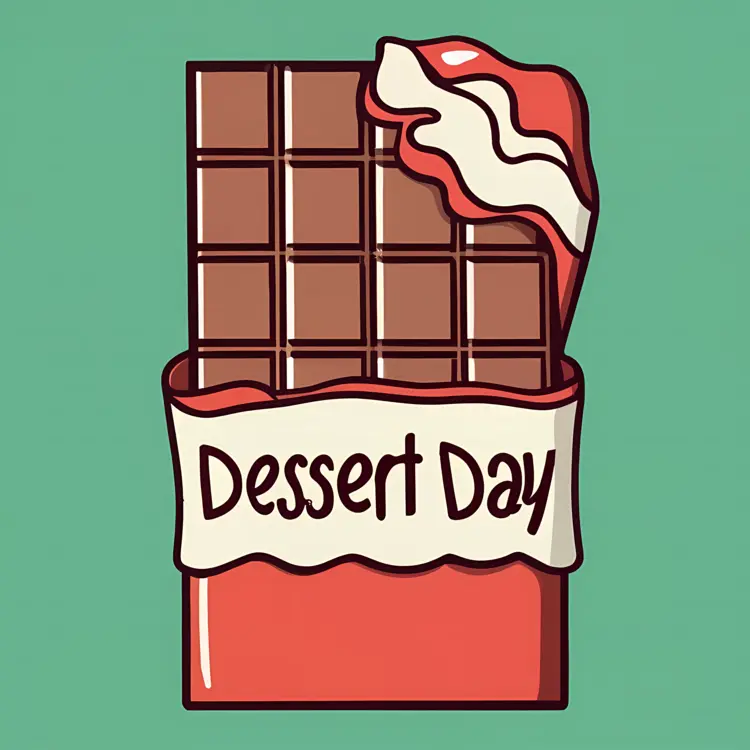 Chocolate Bar with Bite for Dessert Day