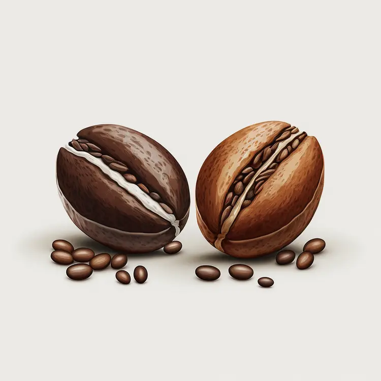 Realistic Coffee Beans Illustration
