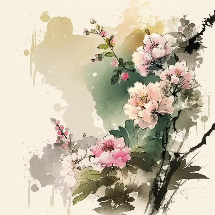 Beautiful Watercolor Flower Painting
