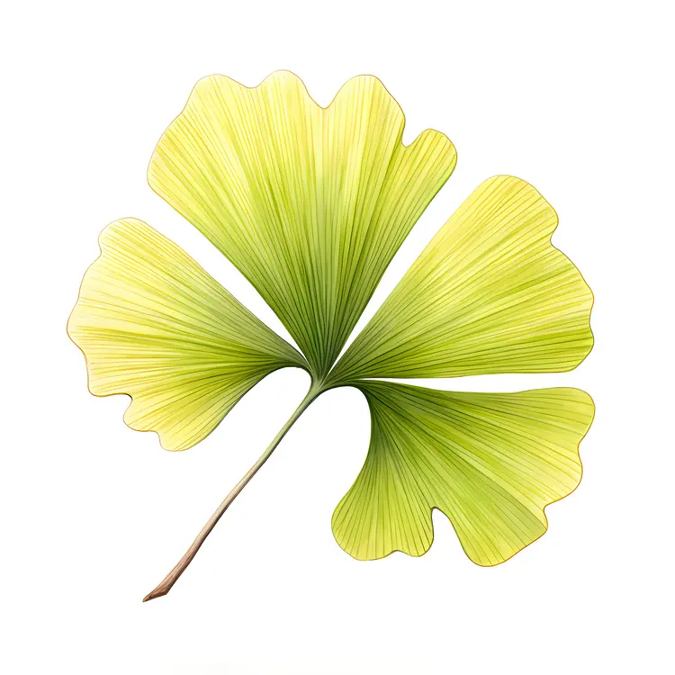 Green Ginkgo Leaf