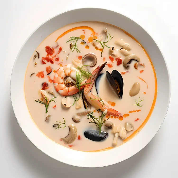 Seafood Soup with Shrimp and Mussels