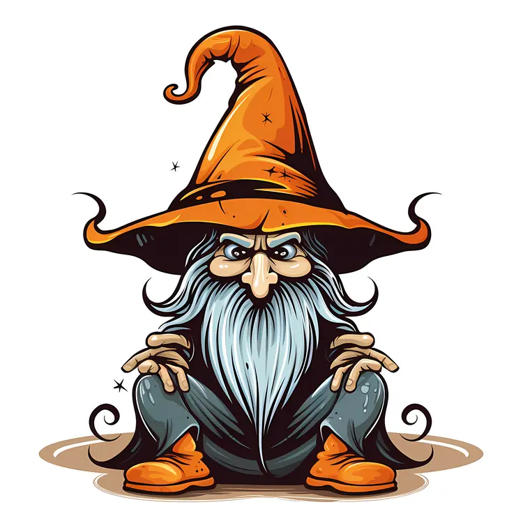 Grumpy Wizard with Beard