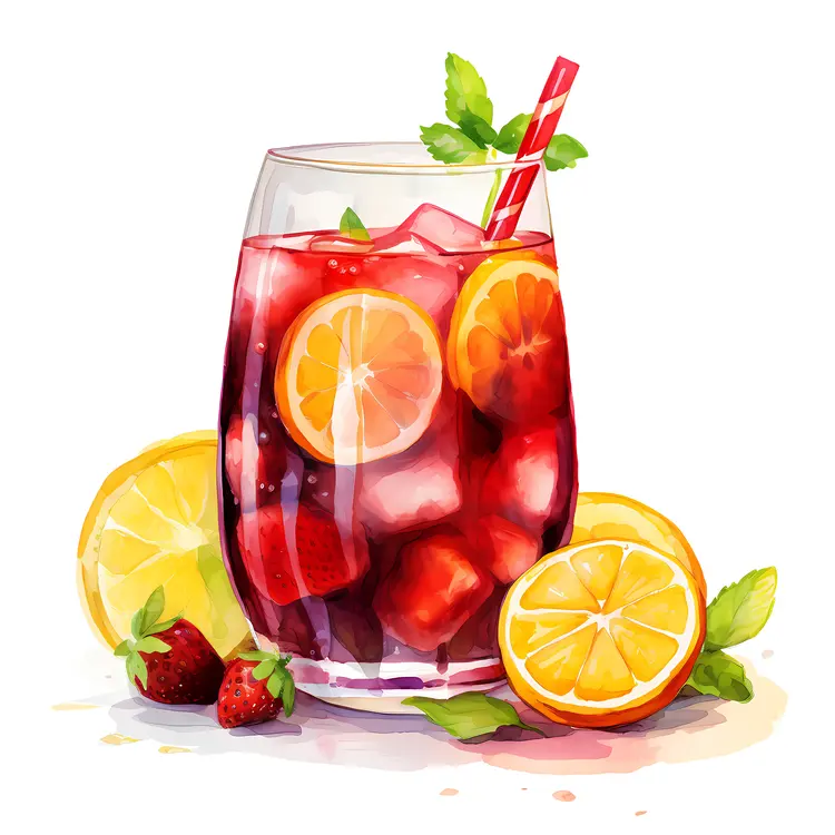 Refreshing Fruit Punch with Citrus and Berries