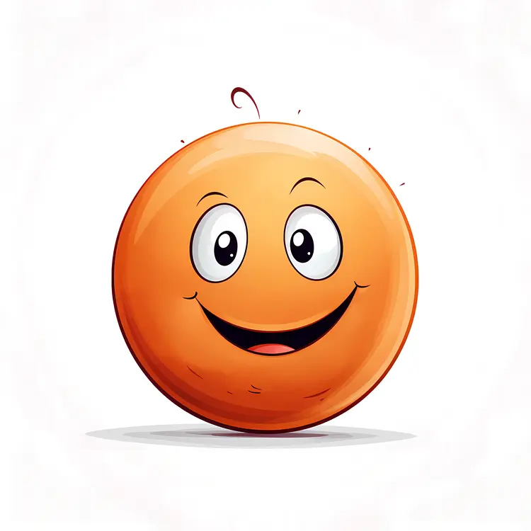 Smiling Orange Cartoon