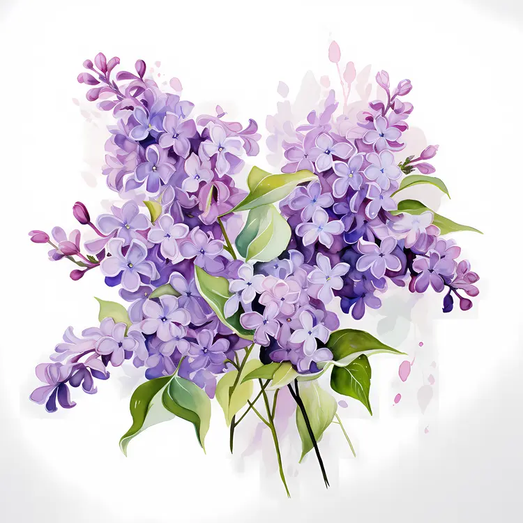 Beautiful Purple Lilac Flowers
