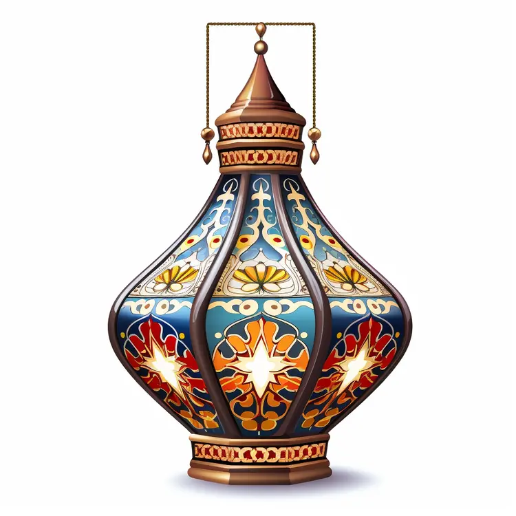 Decorative Stained Glass Lantern
