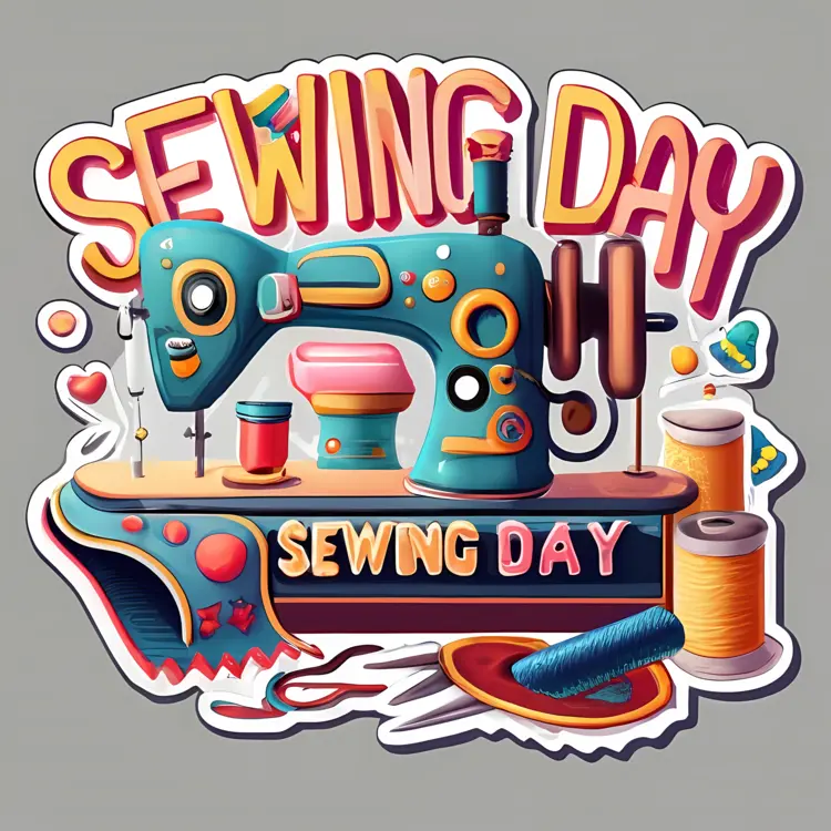 Retro Sewing Machine with Crafting Tools