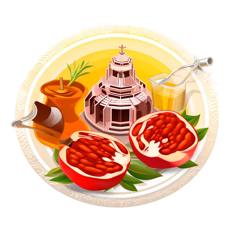 Pomegranate and Honey for Rosh Hashanah