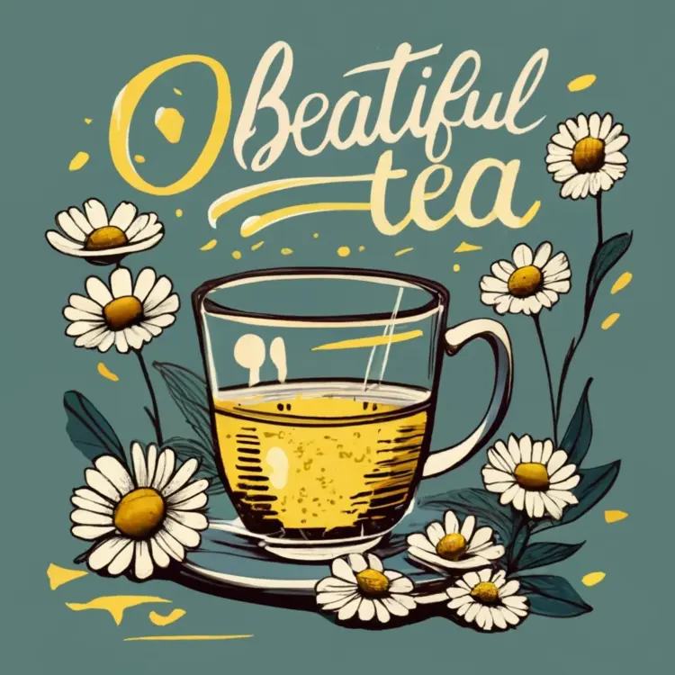 Beautiful Tea with Flowers