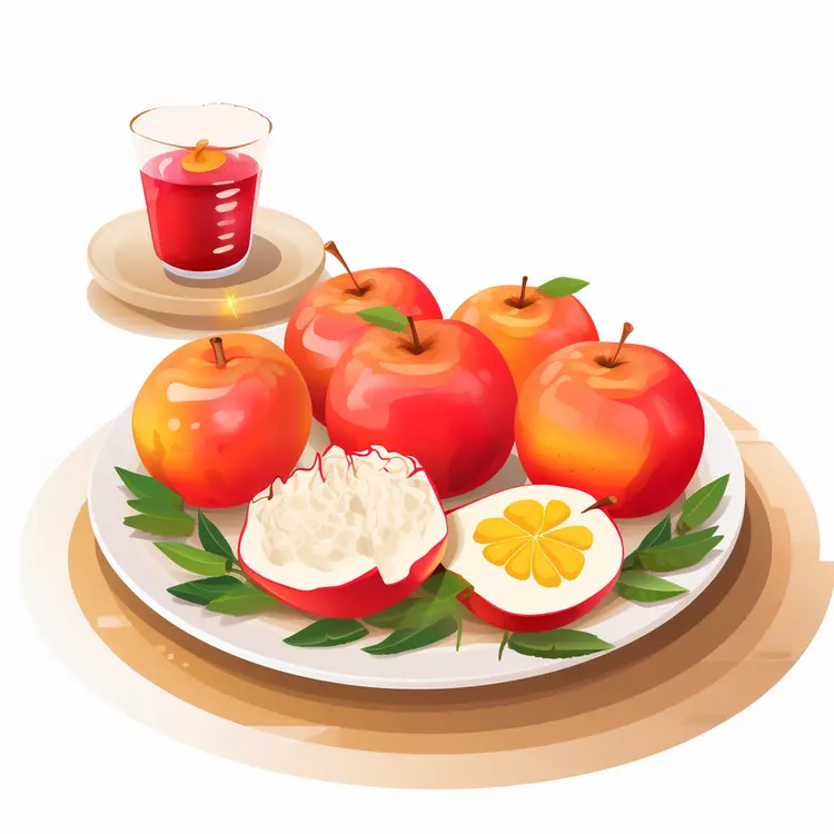 Apples and Honey for Rosh Hashanah Celebration
