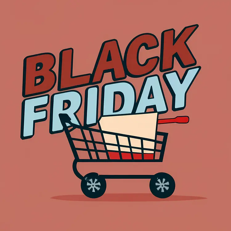 Black Friday Shopping Event with Cart