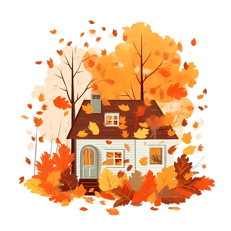 Small cute doodle house
