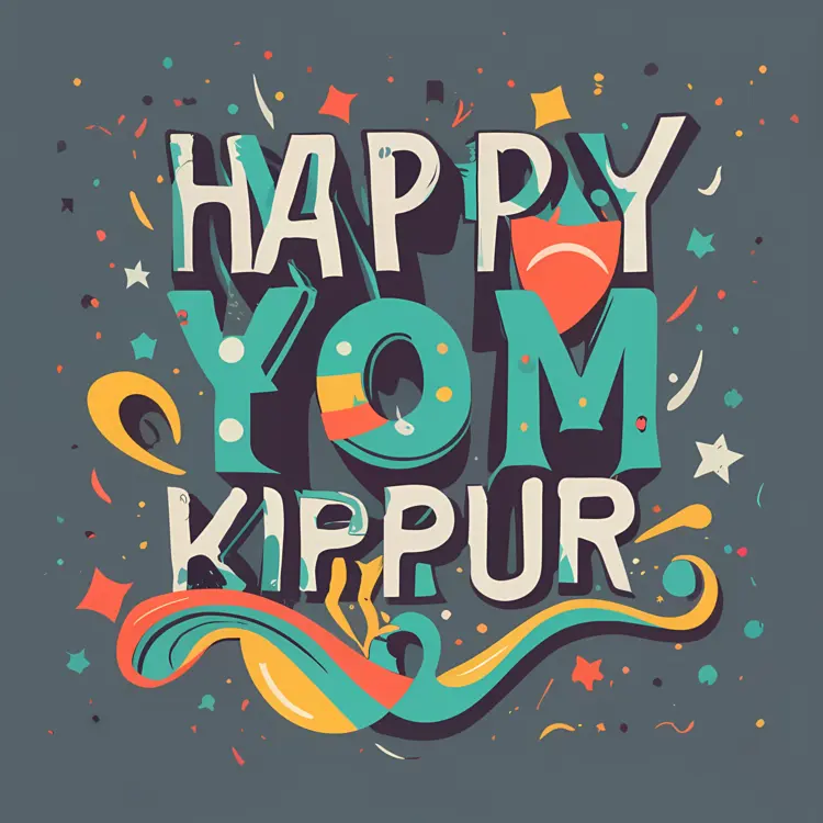Happy Yom Kippur Celebration Greeting