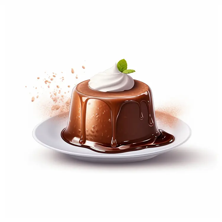 Delicious Chocolate Pudding with Whipped Cream