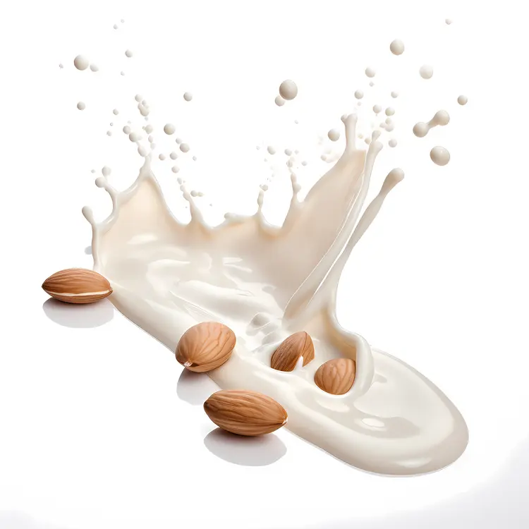 Almond Milk Splash with Almonds