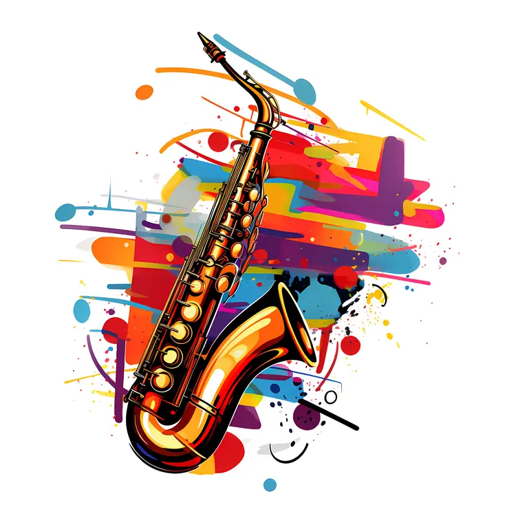 Colorful Saxophone