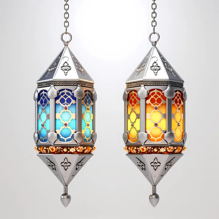 Pair of Decorative Hanging Lanterns