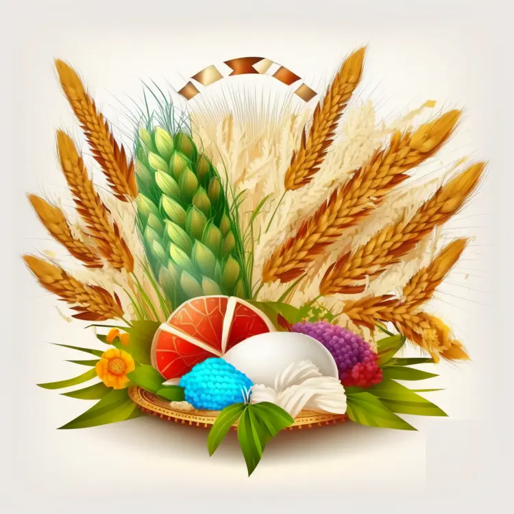 Colorful Harvest Basket for Thanksgiving Celebration