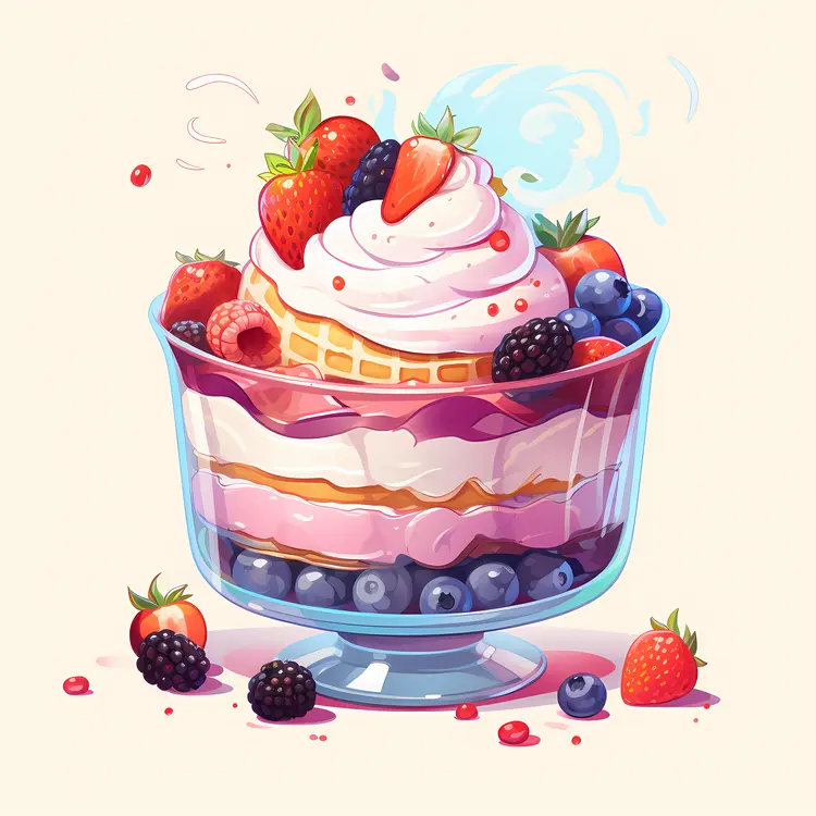 Layered Dessert in Glass