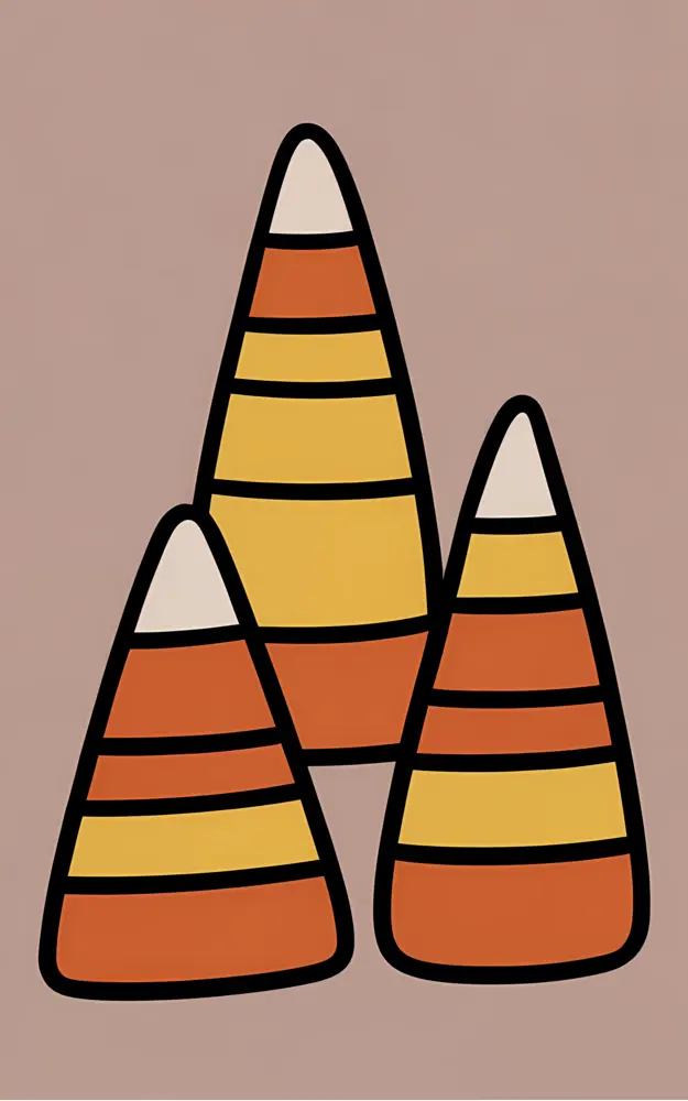 Simple Candy Corn Design