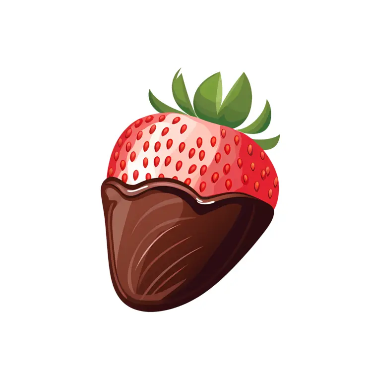 Tasty Chocolate Dipped Strawberry