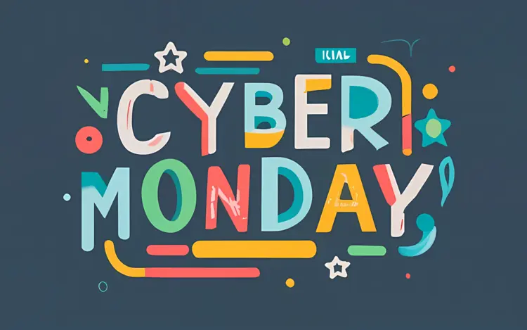 Cyber Monday Colorful Sale Banner