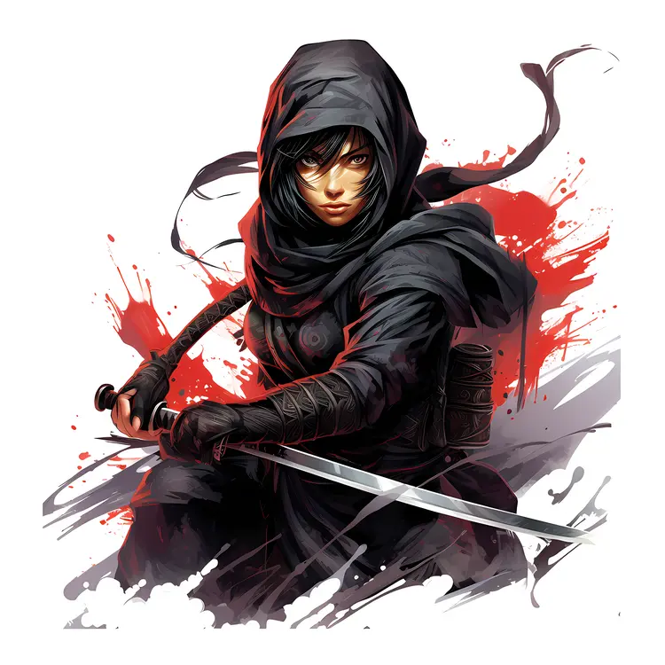 Female Ninja with Sword