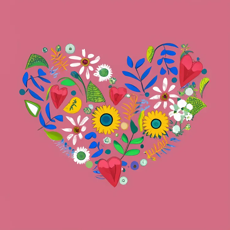 Heart Day Nature-Inspired Heart
