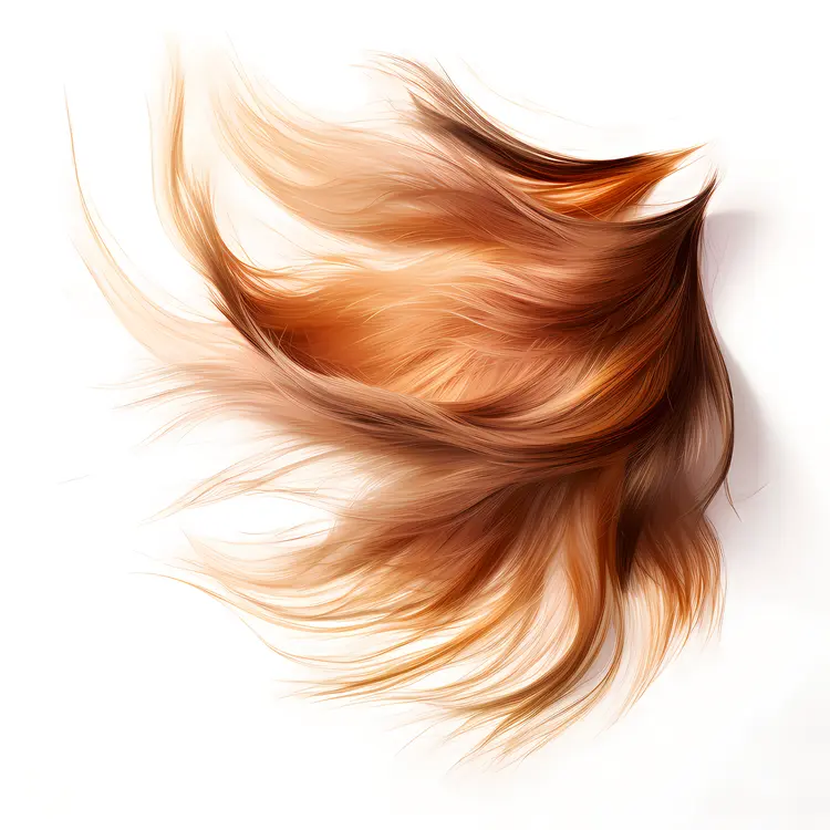 Flowing Brown Hair in Motion