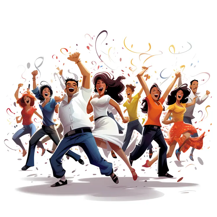 Group of People Celebrating