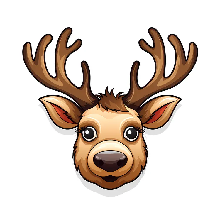 Adorable Reindeer Cartoon