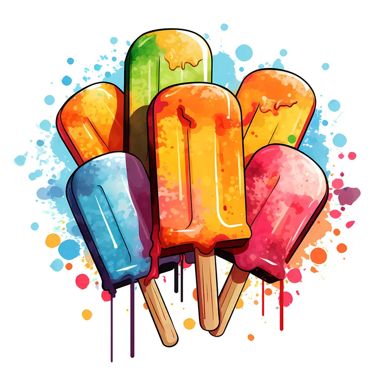 Colorful Popsicles for a Refreshing Summer Day