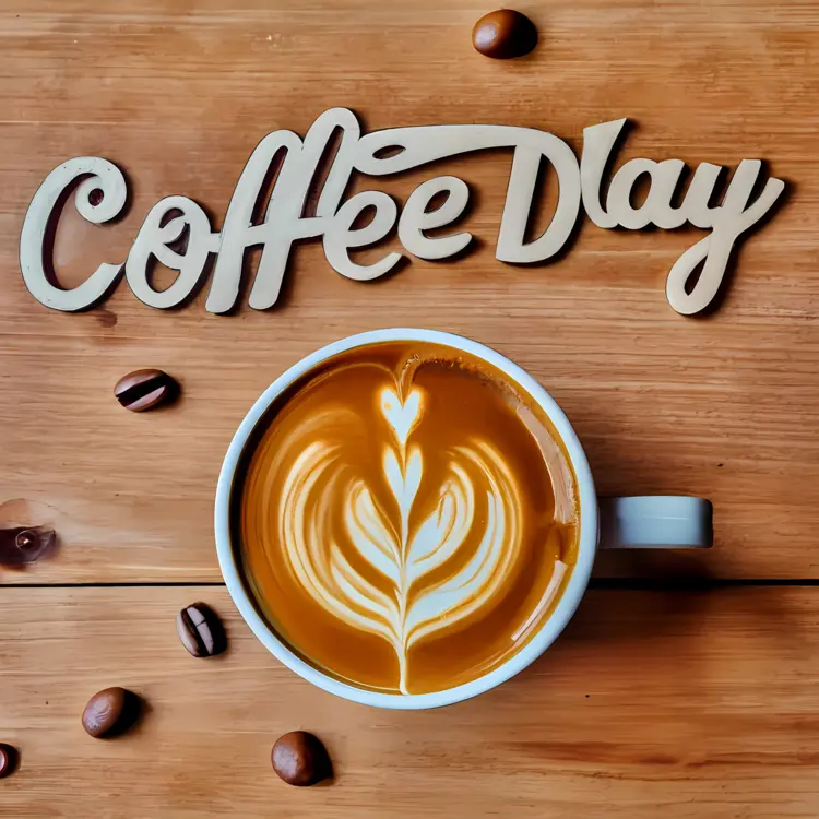 Latte Art Coffee for Coffee Day