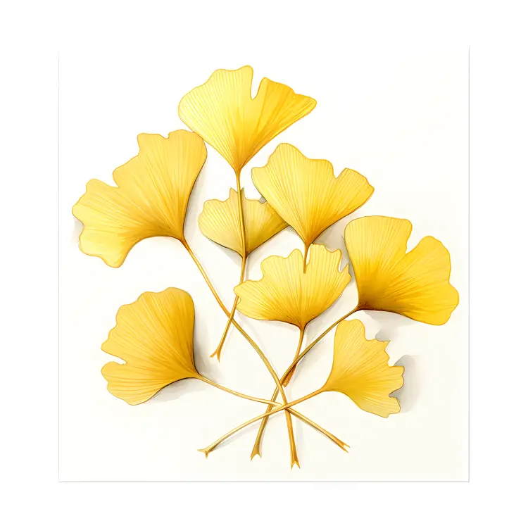 Yellow Ginkgo Leaves