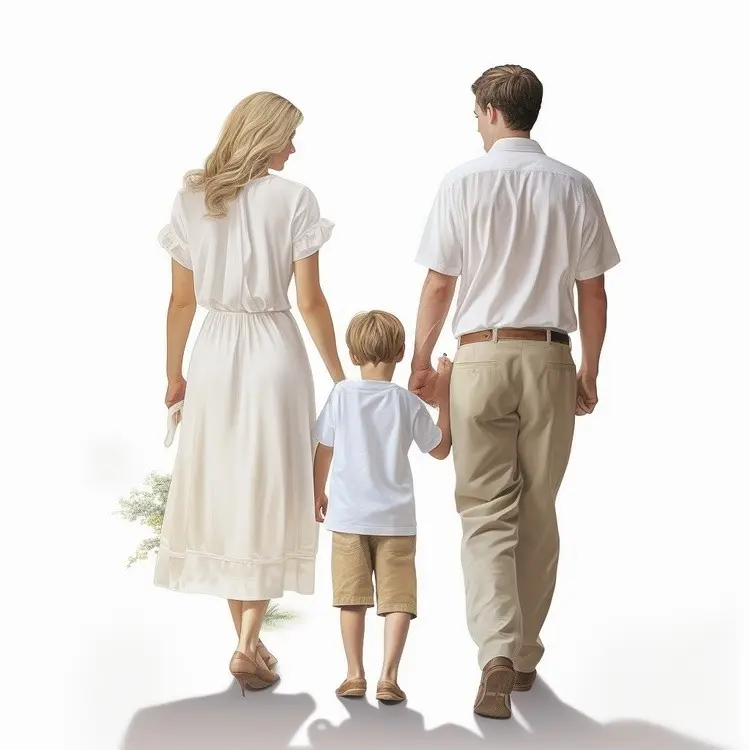 Family Walking Together