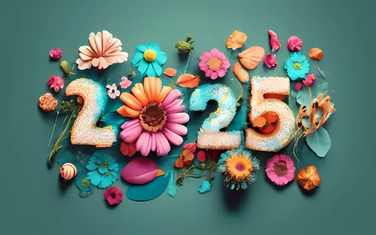 Bright Floral 2025 Year Design
