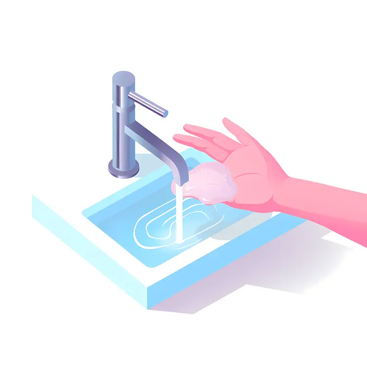 Hand Washing with Soap and Water