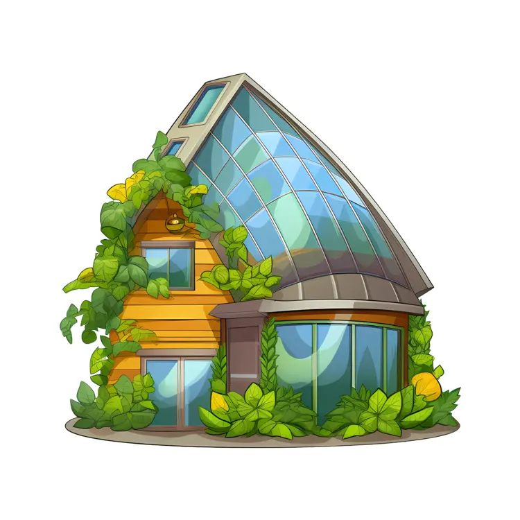 Modern Eco-Friendly House with Greenery