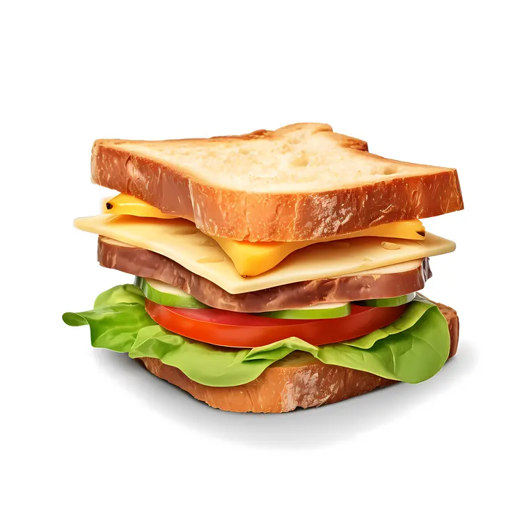 Classic Sandwich with Cheese and Lettuce