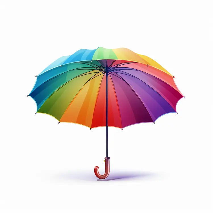 Colorful Rainbow Umbrella