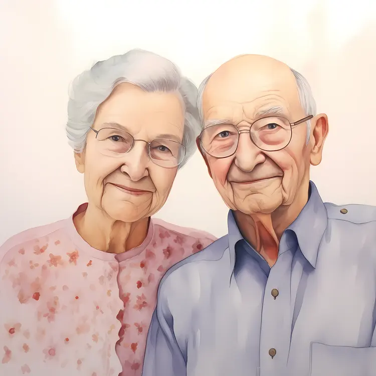 Portrait of a Happy Elderly Couple