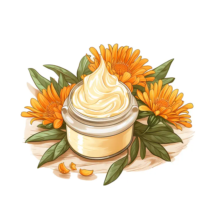 Yellow Flowers with Cream Jar