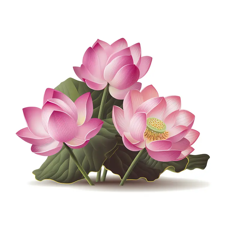 Beautiful Pink Lotus Flowers