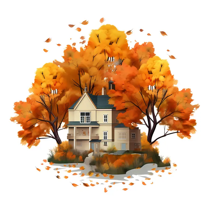 Small cute doodle house